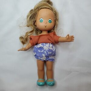 Vintage Blond Doll with Blue Eyes and Cute Outfit for Play or‎ Display